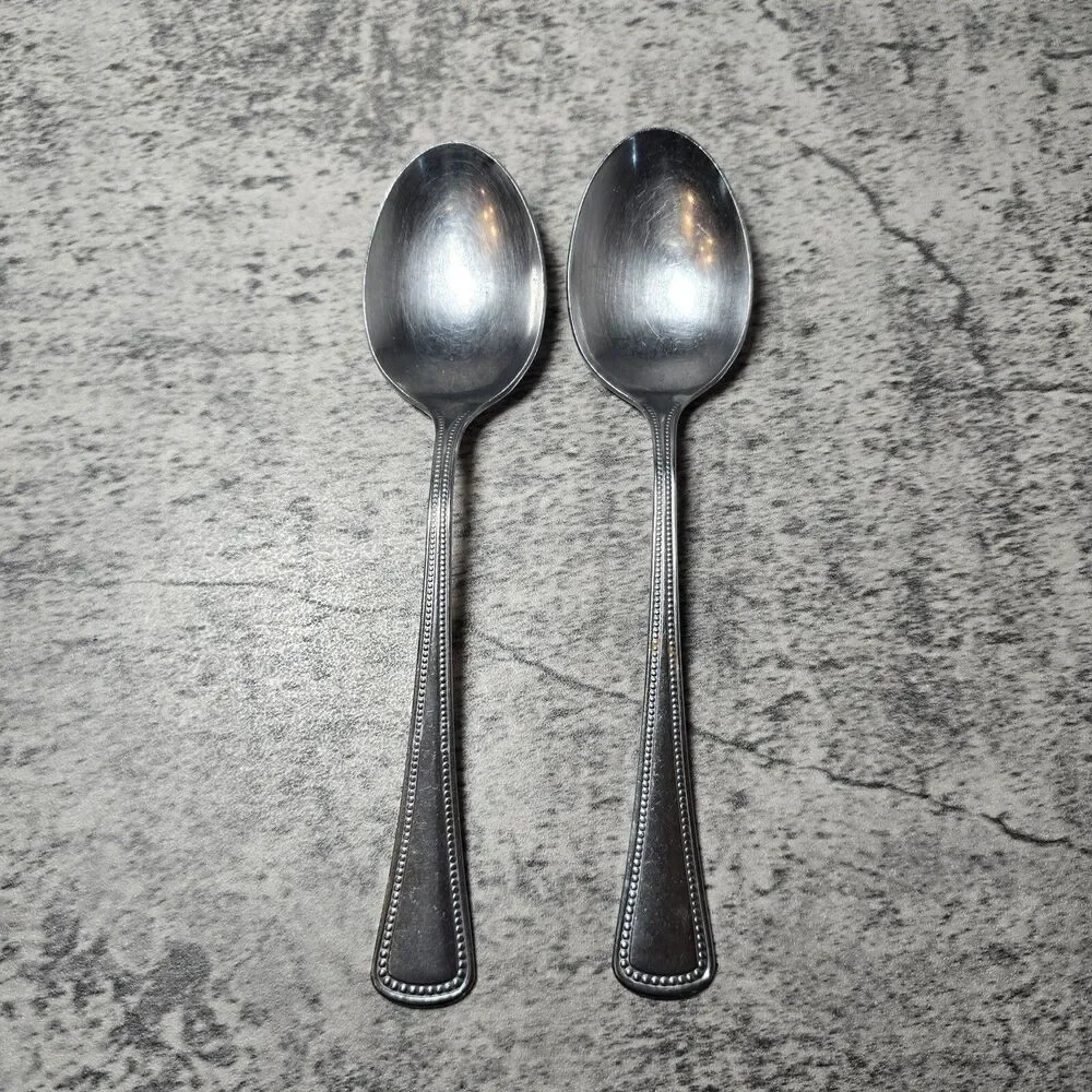 Oneida Silver Needlepoint-Beaded Artistry 2 Tablespoons 497758